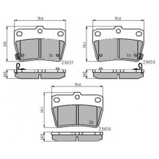 NP2108 NATIONAL Комплект тормозных колодок, дисковый тормоз