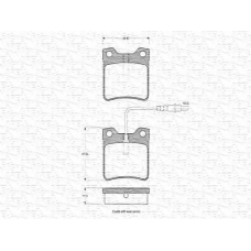 363702160240 MAGNETI MARELLI Комплект тормозных колодок, дисковый тормоз