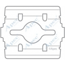 KIT1053 APEC Комплектующие, тормозные колодки