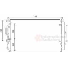 82005345 VAN WEZEL Конденсатор, кондиционер