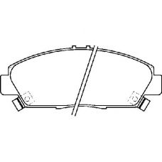 MDB1635 MINTEX Комплект тормозных колодок, дисковый тормоз