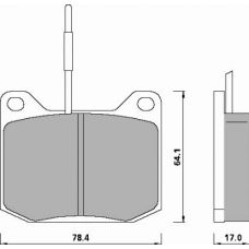 435083 ROULUNDS Комплект тормозных колодок, дисковый тормоз