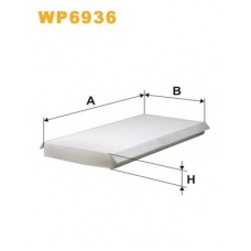 WP6936 WIX Фильтр, воздух во внутренном пространстве