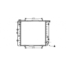 MS2038 AVA Радиатор, охлаждение двигателя