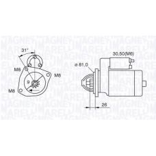 063522230130 MAGNETI MARELLI Стартер
