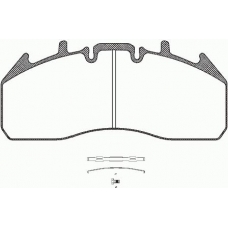 JSX 21257.00 ROADHOUSE Комплект тормозных колодок, дисковый тормоз