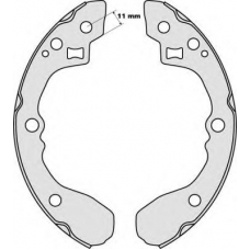 M800 MGA Комплект тормозных колодок