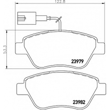 8DB 355 015-491 HELLA Комплект тормозных колодок, дисковый тормоз