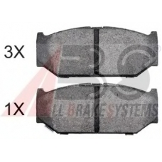 37893 OE ABS Комплект тормозных колодок, дисковый тормоз