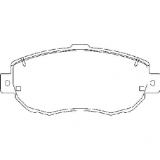 MDB1708 MINTEX Комплект тормозных колодок, дисковый тормоз