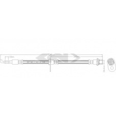 338587 SPIDAN Тормозной шланг