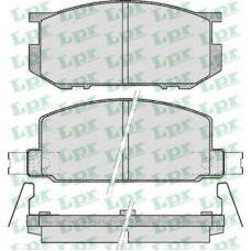 05P467 LPR Комплект тормозных колодок, дисковый тормоз