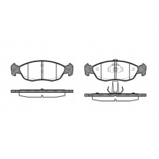 P5613.10 WOKING Комплект тормозных колодок, дисковый тормоз