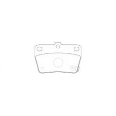 FP1051 FIT Комплект тормозных колодок, дисковый тормоз