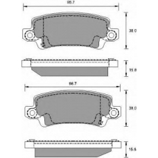 AC702481D AC Delco Комплект тормозных колодок, дисковый тормоз