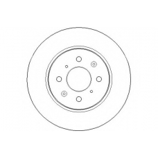 NBD1685 NATIONAL Тормозной диск