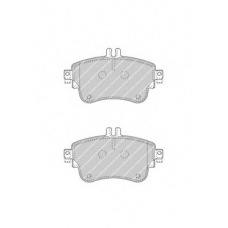 FDB4428 FERODO Комплект тормозных колодок, дисковый тормоз