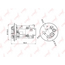 LF-970M LYNX Фильтр топл. в бак mitsubishi