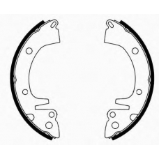 J GF-512AF JAPANPARTS Комплект тормозных колодок