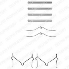 LX0143 DELPHI Комплектующие, колодки дискового тормоза