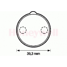 571892S STOP Комплект тормозных колодок, дисковый тормоз