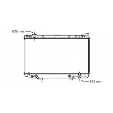TO2207 AVA Радиатор, охлаждение двигателя