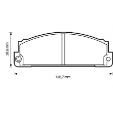 571362B BENDIX Комплект тормозных колодок, дисковый тормоз