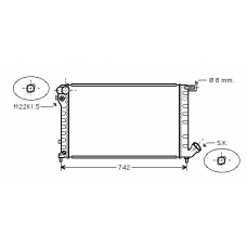 CN2137 AVA Радиатор, охлаждение двигателя