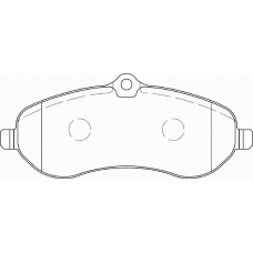 FD7316V NECTO Комплект тормозных колодок, дисковый тормоз