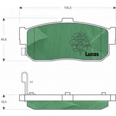 GDB3274 TRW Комплект тормозных колодок, дисковый тормоз