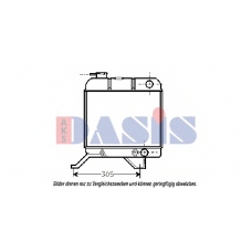 160470N AKS DASIS Радиатор, охлаждение двигателя