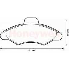 571726S STOP Комплект тормозных колодок, дисковый тормоз