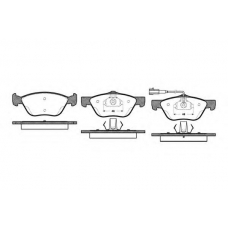 P4893.21 WOKING Комплект тормозных колодок, дисковый тормоз