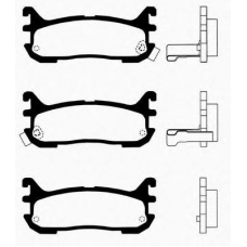 J PP-391AF JAPANPARTS Комплект тормозных колодок, дисковый тормоз