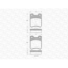 430216170443 MAGNETI MARELLI Комплект тормозных колодок, дисковый тормоз