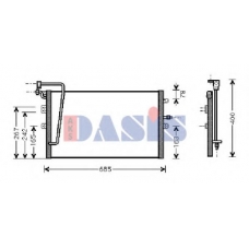 192060N AKS DASIS Конденсатор, кондиционер