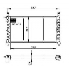 58732 NRF Радиатор, охлаждение двигателя