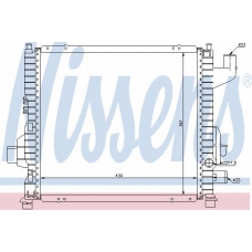 63837A NISSENS Радиатор, охлаждение двигателя