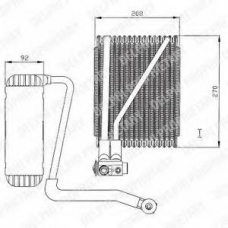 TSP0525146 DELPHI Испаритель, кондиционер