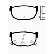 J PP-194AF JAPANPARTS Комплект тормозных колодок, дисковый тормоз