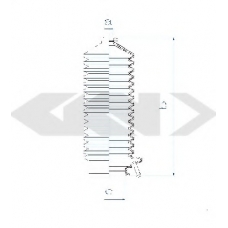 84134 SPIDAN Пыльник, рулевое управление