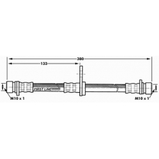FBH6990 FIRST LINE Тормозной шланг