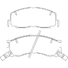MDB1545 MINTEX Комплект тормозных колодок, дисковый тормоз