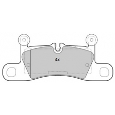 FBP-1849 FREMAX Комплект тормозных колодок, дисковый тормоз