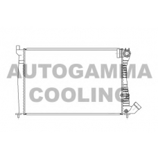 100205 AUTOGAMMA Радиатор, охлаждение двигателя