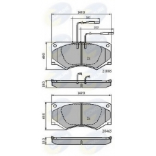CBP11051 COMLINE Комплект тормозных колодок, дисковый тормоз