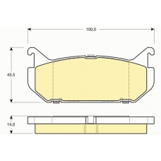 6111409 GIRLING Комплект тормозных колодок, дисковый тормоз