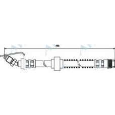HOS3260 APEC Тормозной шланг