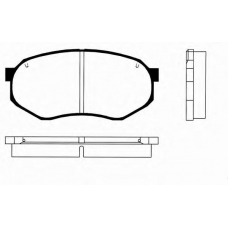 J PA-330AF JAPANPARTS Комплект тормозных колодок, дисковый тормоз