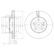 BG3850 DELPHI Тормозной диск